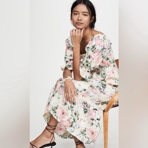 Faithful the Brand Floral Puff Sleeve Dress